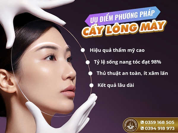 Cấy lông mày – Xu hướng thẩm mỹ hiện đại, an toàn, hiệu quả